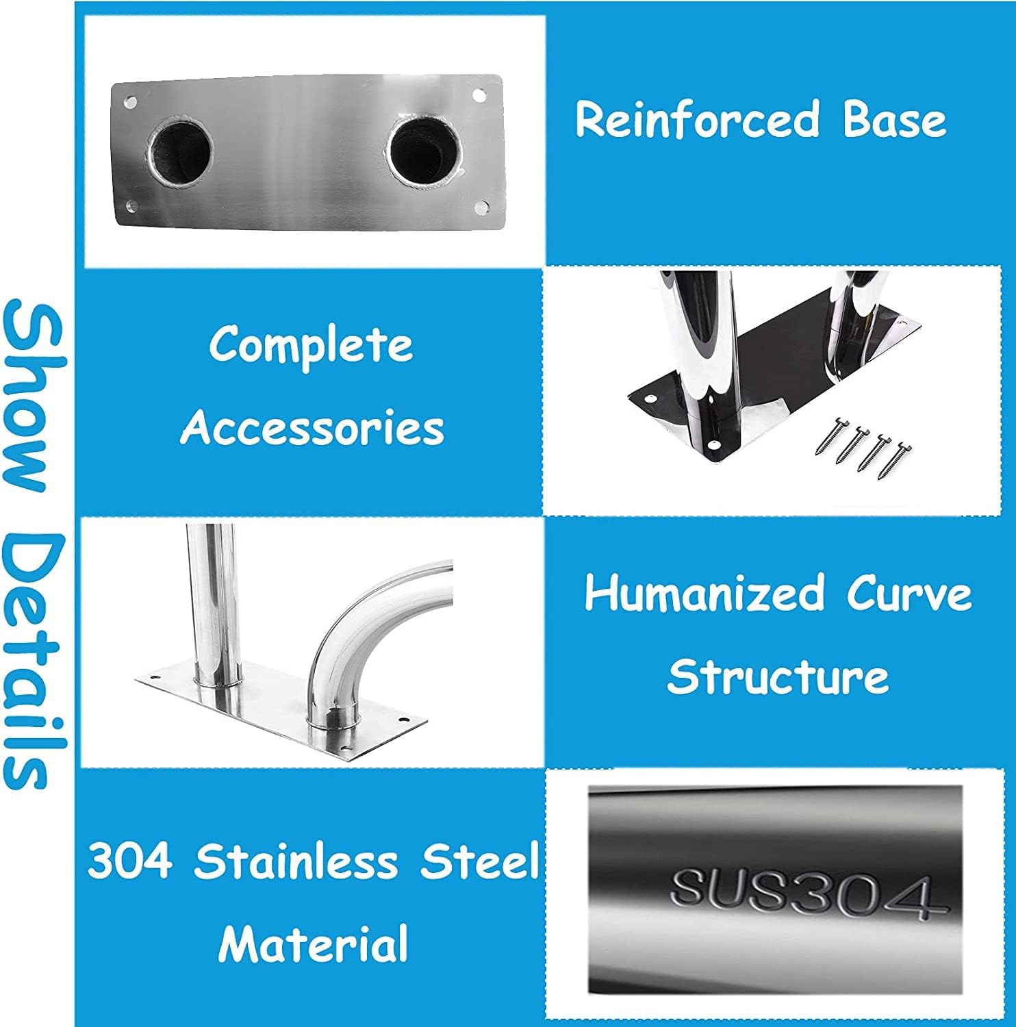 プール手すり プールレール プール手すり スイミングプール手すり 32